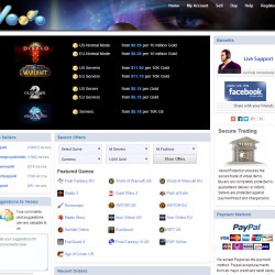 Veooo.com - virtual gold and items trading platform